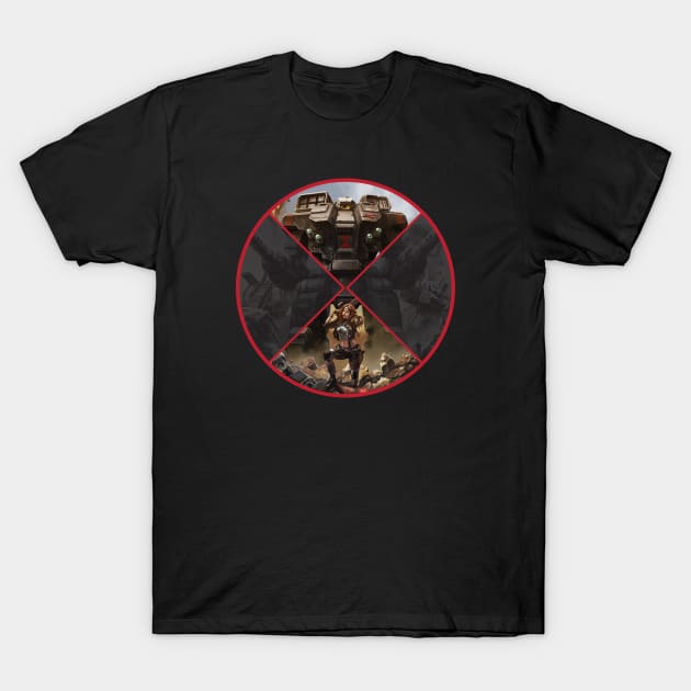 Black Widow Battalion T-Shirt by Eldoniousrex